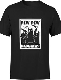 Katzen PREMIUM Shirt PEW PEW Größenwahl T Shirt Premium Katze - Wuppertal
