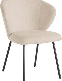 LeGer Home by Lena Gercke Esszimmerstuhl Galilea (Set, 2 St), mit elegantem Strukturstoffbezug und stabilem Metallfuß