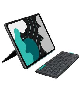 Logitech FLIP FOLIO - DEU - WESTMID-511 - IPAD PRO&AIR 13 INCH,PIZZA BOX iPad-Tastatur (Bluetooth-Tastatur)
