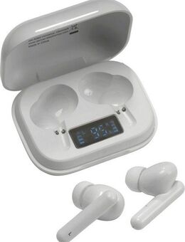 Denver TWE-38 Kabelloser- In-Ear-Kopfhörer (Freisprechfunktion, LED Ladestandsanzeige, True Wireless, integrierte Steuerung für Anrufe und Musik, Bluetooth)