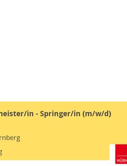 Schulhausmeister/in - Springer/in (w/m/d) - Nürnberg