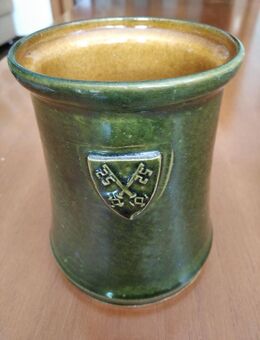 Bierkrug Keramik Goderbauer, grün-gelb - Regensburg