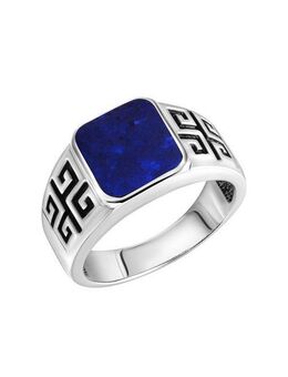 Vivance Fingerring 925/- Sterling Silber rhodiniert Lapislazuli