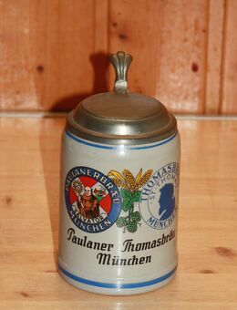 Paulaner Thomasbräu München Bierkrug Steinzeug Steingut Keramik 0,5L neuwertig - Borken