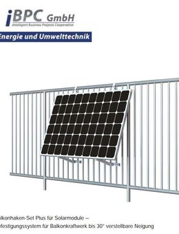 Balkon Solarmodul Halterung Befestigung Photovoltaik Solar TOP Produkt - Iserlohn