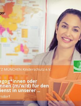 Sozialpädagog*innen oder Erzieher*innen (m/w/d) für den Gruppendienst in unserer Wohngruppe Arnbacher Straße in Markt Indersdorf - Markt Indersdorf