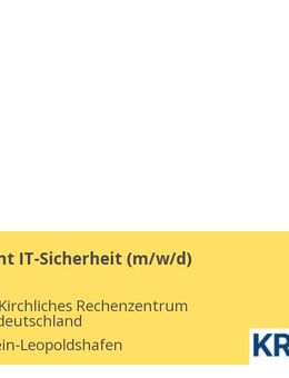 Werkstudent IT-Sicherheit (m/w/d) - Eggenstein-Leopoldshafen