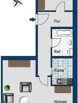 Jahnallee! 2 Zimmer Wohnung-frei ab sofort! - Leipzig