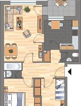 Demnächst frei! 3-Zimmer-Wohnung in Wolfsburg Vorsfelde - Wolfsburg