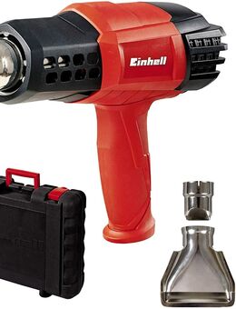 Einhell Heißluftpistole TE-HA 2000 E (2.000 W, 9 Temperaturstufen 50-550°, Luftmengenschalter, Kaltstufe, inkl. umfangreiches Düsenzubehör & Koffer) - Wuppertal