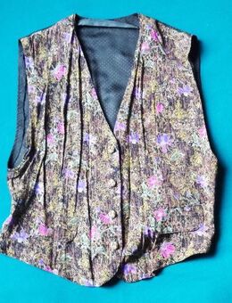 Franco Senzo Damen Weste / Seidenweste m. Blumenmuster „bunt“ Gr. 38 - Andernach