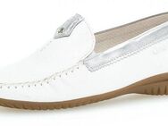 Gabor FLORENZ Mokassin Slipper, Schlupfschuh, Festtagsschuh mit Metallic-Details