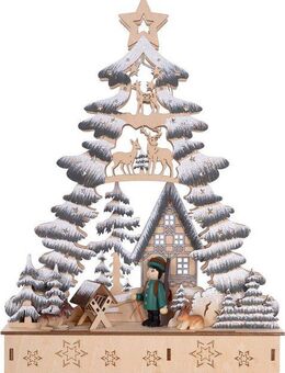 Myflair Möbel & Accessoires Weihnachtsdorf Weihnachtsdeko, Tannenbaumform, Höhe ca. 33 cm