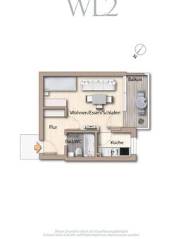 FREI ab 01.01.2026 - renovierungsbedürftiges 1-Zimmer-Apartment - München
