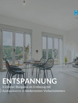ENTSPANNUNG - 3-Zimmer-Bungalow als Erstbezug mit Ausbaureserve in Niederstetten-Vorbachzimmern - Niederstetten