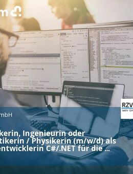 Informatikerin, Ingenieurin oder Mathematikerin / Physikerin (m/w/d) als Softwareentwicklerin C#/.NET für die Energiewirtschaft - Düsseldorf