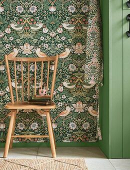 WILLIAM MORRIS AT HOME Vliestapete Strawberry Thief, texturiert, Retro, (1 St), Design Tapeten