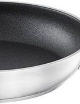 RÖSLE Bratpfanne SILENCE PRO, Edelstahl 18/10 (1-tlg), kratzfeste Premium-Antihaftversiegelung, Silikongriff, Induktion