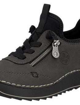 Rieker Sneaker Schnürschuh, Halbschuh, Slipper mit Kontrastnaht