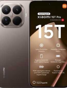 Xiaomi 15T Pro 12+512 Smartphone (17,34 cm/6,83 Zoll, 512 GB Speicherplatz, 50 MP Kamera)
