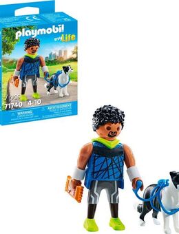 Playmobil® Jogger mit Border Collie (71740), Playmobil My Life Konstruktions-Spielset, (7 St)