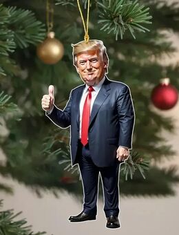 Trump-inspirierte Acryl-Dekoration – Glänzende Akzente für Weihnachten & Halloween Design 2 - Ingolstadt