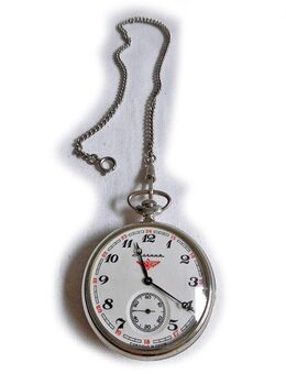 Eisenbahnertaschenuhr von Molnija - Nürnberg
