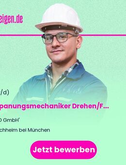 (Junior) Zerspanungsmechaniker Drehen/Fräsen (w/m/d) - Kirchheim (München)