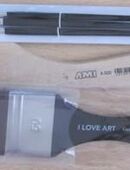 5 Pinsel, 4,6,8, Spalterpinsel I Love Art 5 cm, AMI 10 cm, zusammen zvk. in 64297