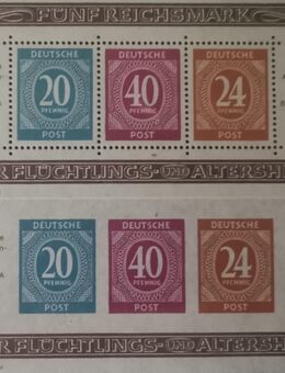 Alliierte Besetzung Block 12/12 A Philateliepostfrisch zusammenhängendes Blockpa - Düsseldorf