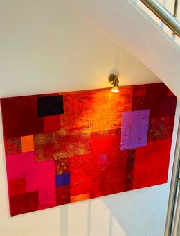 „Many Shades of red“-großes Acrylbild 80x120cm - Rösrath Zentrum
