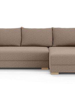 Home affaire Ecksofa MAGHERA universell Schlafsofa mit Bettkasten, Maße B/T/H: 255/142/84cm, L-Form mit Recamiere rechts oder links montierbar, hoher Sitzkomfort