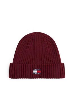 Tommy Jeans Beanie TJM HERITAGE CORE Rippstrick, Umschlag, normale Passform