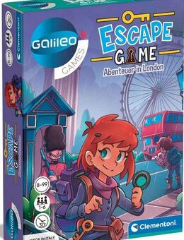 Clementoni® Spiel Galileo, Escape Game Abenteuer in London, Detektivspiel, Made in Europe