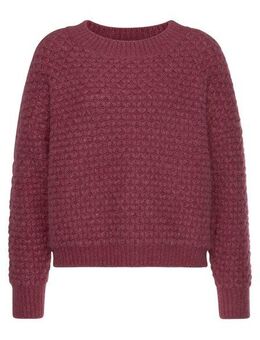 Vivance Rundhalspullover mit besonderem Strickmuster, lockere Passform
