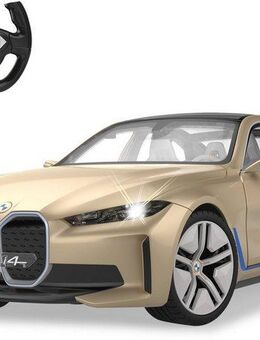Jamara RC-Auto BMW i4 Concept 1:14, goldfarben, 2,4 GHz, mit LED-Licht und Innenbeleuchtung, offiziell lizenziert
