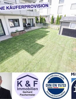 Ingolstadt-Zentrumsnähe: Energieeffiziente 2-Zimmer-Gartenwohnung bietet hohe Lebensqualität - Ingolstadt