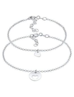 Elli Schmuckset Herz Mutter Tochter Herzchen Look 925 Silber