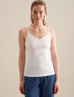 seidensticker Shirttop Ohne Arm V-Neck Uni