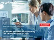 Technische Assistenz Bereichsleitung Energie- und Umwelt (m/w/d) - Gütersloh