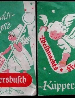 2 alte Weihnachts Rezepthefte der Firma Küppersbusch - Niederfischbach