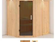 Karibu Sauna Clara, BxTxH: 165 x 210 x 202 cm, 68 mm, (Set) ohne Ofen