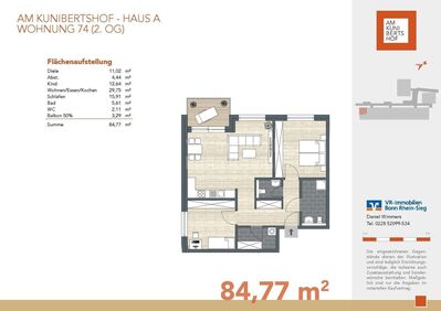 KFW40 - Am Kunibertshof! 3-Zimmer Wohnung Am Kunibertshof