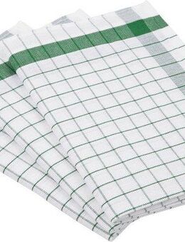 ROSS Geschirrtuch Exclusiv, (Set, 3-tlg), Karofond, 50% Baumwolle, 50% Leinen, 50x70 cm