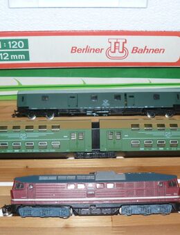 Lok Br 130 007-8 von "BTTB" + 3 Personenwagen, Spur TT, analog - Remscheid