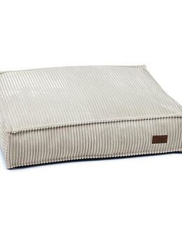 Designed by Lotte Liegekissen Ribbed, hellgrau - ca. L 70 x B 55 x H 15 cm