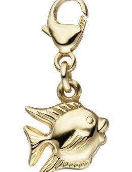 JOBO Charm-Einhänger Fisch, 333 Gold