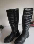 Modischer Stiefel, Schwarz, mit hohem Schaft in 76227
