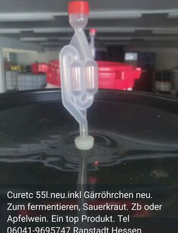 Gärfässer 55l mit Gärröhrchen neu von curotec uv undurchlässig - Ranstadt