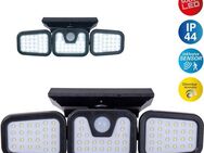 näve LED Solarleuchte Pacita, Sensorschalter, LED fest integriert, Kaltweiß, Wandleuchte, dimmbar in 3 Stufen, Sensor/Dämmerungsschalter
